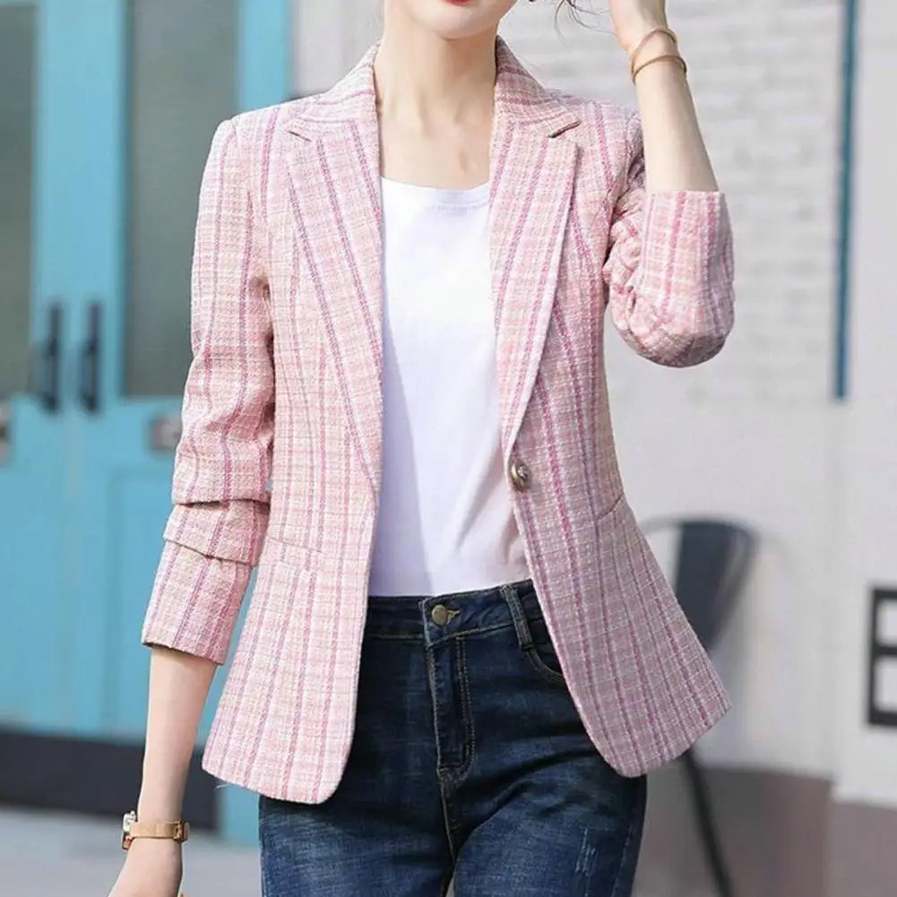 Anna | Damen Freizeit Blazer mit Ein-Knopf-Design fürs Büro