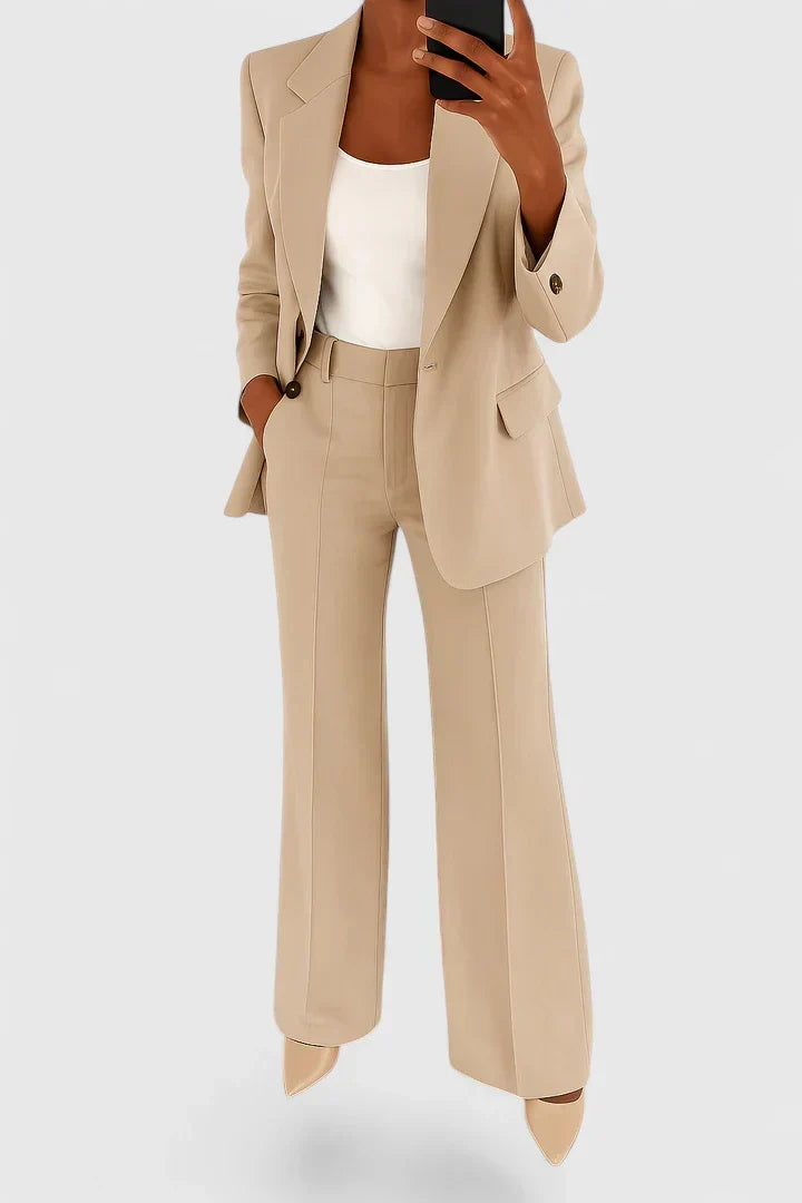 Yvonne | Damen Maßgeschneiderter Blazer Hosen Set