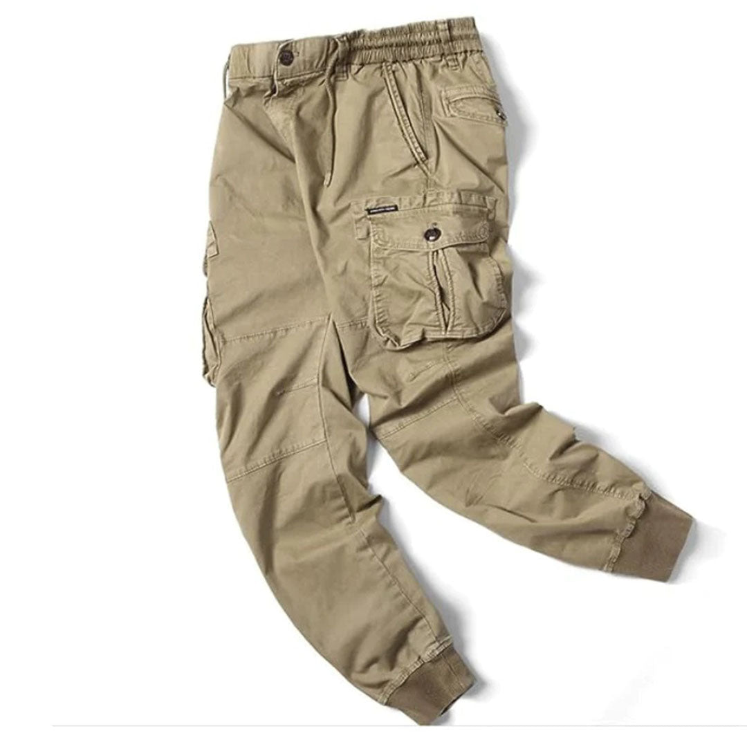 David | Herren Modische Cargohose mit schmal zulaufender Passform