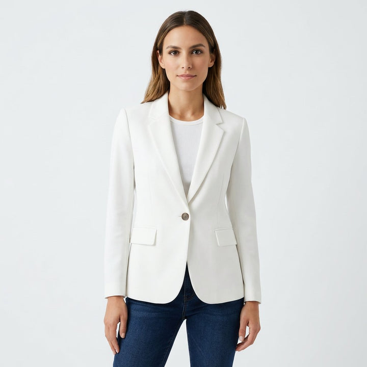 Marie | Damen Klassischer Einknopf-Blazer Tailliert