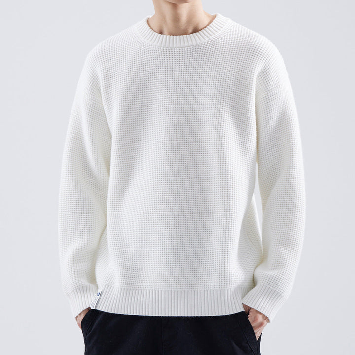 Adrian | Herren Strukturierter Rundhals Pullover